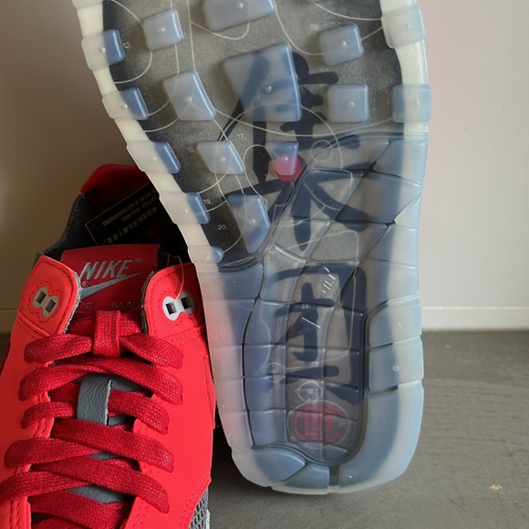 Nike Air Max 1 CLOT Kiss of Death Solar Red Sneakers - Picture 6 of 12